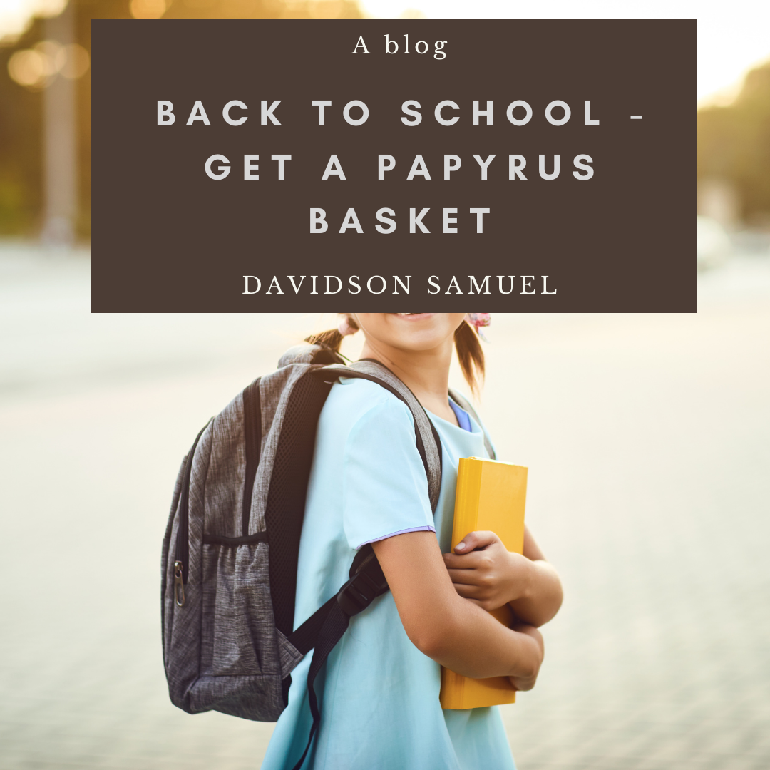 Back to school – Get a papyrus basket